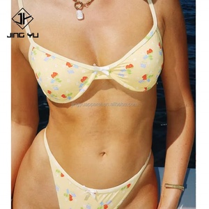 Traje de Baño de Mujer en Tela de Poliéster Reciclado, Empresa de Fabricación de Trajes de Baño con Estampado Personalizado, Micro Bikinis Brasileños - Product Image 3