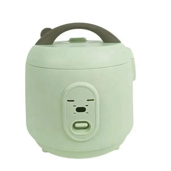 Производитель Гуандун, зеленая маленькая электронная рисоварка, полностью пластиковая мини-электрическая рисоварка 0,8 л 1,0 л 1,5 л