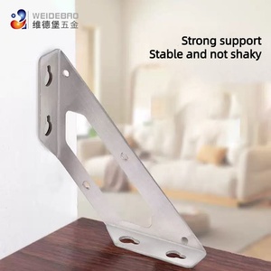 Gabinete de esquina de acero inoxidable para cocina, baño, tipo escalera, ángulo colgante, cierre suave, soportes de esquina fija de tres lados - Product Image 2