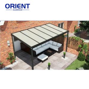 Auvent de terrasse Auvent d'ombrage en aluminium personnalisable Couverture d'auvent de terrasse imperméable et résistante à la chaleur pour véranda - Product Image 5
