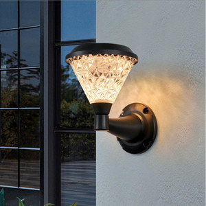 Lampe murale solaire LED étanche IP65 en matériau PC cylindrique/carré pour <span class=keywords><strong>jardin</strong></span> extérieur, cour, avec batterie et télécommande - Product Image 5