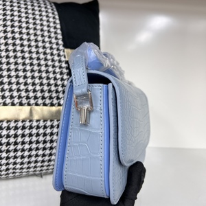 Crocodile leather crossbody bag Top handle box bag for work Go-to work shoulder bag Date night crossbody bag - Product Image 2