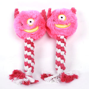 Nuovo Design all'ingrosso carino forma di mostro cane peluche squittio giocattoli di corda per animali domestici per interni - Product Image 3