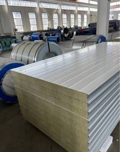 Panneaux muraux en polyuréthane/<span class=keywords><strong>laine</strong></span> <span class=keywords><strong>de</strong></span> <span class=keywords><strong>roche</strong></span>/PIR/EPS/<span class=keywords><strong>laine</strong></span> <span class=keywords><strong>de</strong></span> verre aux couleurs RAL personnalisées, panneaux sandwich résistants à l'humidité - Product Image 5