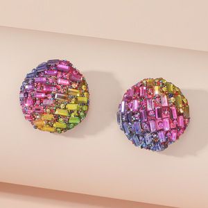 Pendientes de Moda con Cristales de Arcoíris en Forma de Aro, <span class=keywords><strong>Plata</strong></span> de Ley 925, Joyería 2026 - Product Image 1