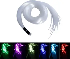 Sợi Đèn LED PMMA 1MM Quần Áo Quang Học Sợi Quang Nhựa Pmma Phát Sáng Trong Bóng Tối Ngôi Sao Màu Xanh Dương Cho Quần Áo