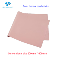 Feuille de mousse de silicone conductrice Johan 6001, 1 mm d'épaisseur, avec coussin thermique adhésif 13W/mk pour isolation électrique