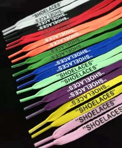 도매 사용자 정의 평면 실크 스크린 인쇄 신발 끈 8mm 폭 개인화 된 텍스트 로고 인쇄 신발 끈 - Product Image 3