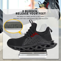 Calzado de Seguridad para Trabajadores de la Moda, Zapatillas Deportivas Transpirables para Hombre, Zapatos de Seguridad con Superficie de Malla Ligera para Hombre