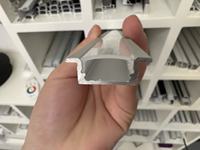 Profilé en aluminium LED encastré pour plafond et mur, W17*H08mm