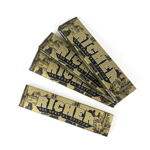 Papier à rouler brun avec insert en papier ondulé, fournitures pour fumeurs, impression à l'encre dorée - Product Image 3