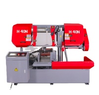 Scie à ruban horizontale CNC automatique pour métal avec tension mécanique de la lame par engrenage