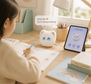 AI Slimme Pluche Intelligente Bedrijfsknuffel Emotionele Metgezel Kat met Wi-Fi & App Besturing Stressverlichtende Bureaupartner - Product Image 4