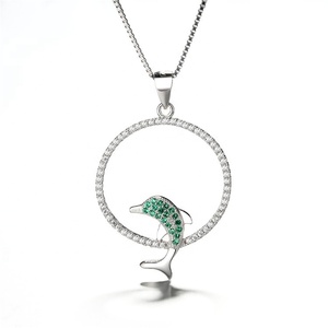 Collar con abalorio de círculo simple, <span class=keywords><strong>colgante</strong></span> de joyería de corazón <span class=keywords><strong>rojo</strong></span> de plata auténtica 925 para mujer - Product Image 6