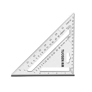 Regla Triangular de Aleación de Aluminio Tuosen de 45 Grados para Herramientas de Medición y Corte de Carpintería - Product Image 1