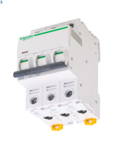 Interruptor Automático en Miniatura Acti9 D A9f55310, 3 Polos, Capacidad de Ruptura de 10 kA, 10 A, 12 V, 133 V, 220 V, 240 V, 380 V, 415 V, 440 V CA, 133 V - Product Image 1