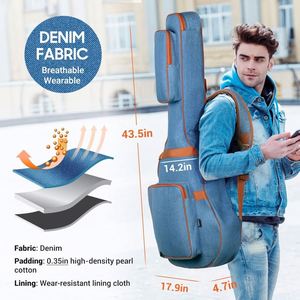 Échantillon Gratuit : Housse de Guitare à Prix Abordable avec Double Sangle de Transport - Product Image 2