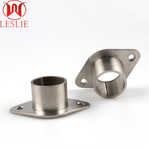 Leslie Stainless Steel Flange Base Wall Mount <b>Wardrobe</b> <b>Hardware</b> Fixing Bracket Outdoor Use - Product Image 5