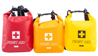 Sac étanche de survie médical de 3 L rouge 100 % imperméable à enroulement pour sauveteur, équipement d'aventure en plein air personnalisé pour nageur