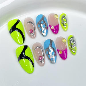 <span class=keywords><strong>Faux</strong></span> <span class=keywords><strong>ongles</strong></span> en acrylique hautement adhésifs personnalisés <span class=keywords><strong>pour</strong></span> salon de manucure, acceptent la vente en gros personnalisée, nombreux designs, <span class=keywords><strong>ongles</strong></span> à presser faciles à appliquer - Product Image 2