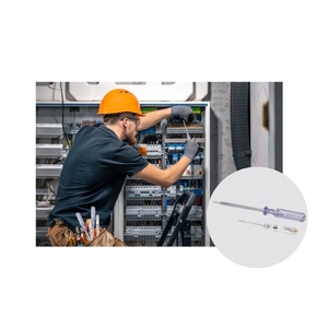 Set di cacciaviti 20 pezzi 6x19 cm e 14x13 cm con clip e tester di tensione 200-250V AC per lavori elettrici - Product Image 4