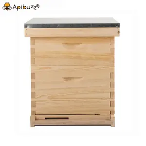 2 schichten 10-Rahmen Dadant Holz Bee Nesselsucht Imkerei Bienenzucht Beehive Ausrüstung Werkzeug Imker Liefert