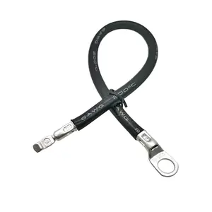 10 AWG Niederspannungs-PVC-Mantel-Batterie-Wechsel richter kabel aus reinem Kupfer mit 1/4 <span class=keywords><strong>3</strong></span>/8 5/18 Lug-Anschluss kabels atz für Automobile - Product Image 1