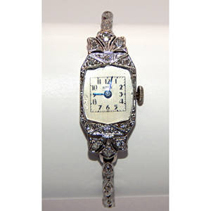 Reloj De Mujer Oro Blanco De 18K Y 14K Con 28 Diamantes-Hover Swiss - Product Image 3