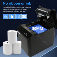 Imprimante thermique sans fil 80 mm avec rouleau de papier en stock