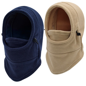 Bonnet d'hiver unisexe en <span class=keywords><strong>polaire</strong></span> <span class=keywords><strong>polaire</strong></span> et élasthanne/coton, bonnet de ski, écharpe, cache-cou, chaud, épais, doux, thermique, anti-froid - Product Image 1