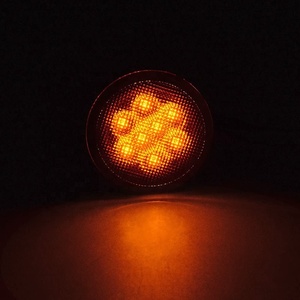 ไฟเลี้ยว LED สีเหลืองอำพันแบบรมควันด้านหน้า ใช้ได้กับรถ Wrangler JK JKU ปี 2007-2017 - Product Image 4