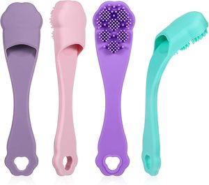 OEM ODM Dental Care Silicone Bristles Puppy <b>Pet</b> Dog 360 Degree Tooth <b>Brushing</b> Finger Toothbrush Kit for Teeth Cleaning - Product Image 1