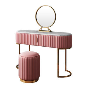 Design moderno a specchio spogliatoio tavolo <span class=keywords><strong>trucco</strong></span> con specchio set per la vendita di prezzi di fabbrica - Product Image 3