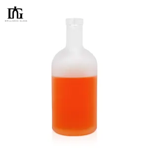 Special Special Good Quality Shape 500ml Transparent Glass Material For Vodka Rum Gin Liquor Whisky Spirits Glass Bottle