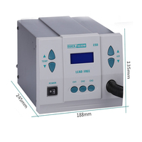 Stasiun Solder Udara Panas QUICK 861DW 1000W 220V/110V Bebas Timbal, Stasiun Rework Mikrokomputer Pengatur Suhu