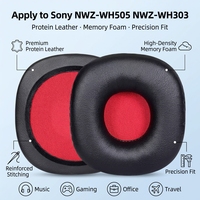 Coussinets d'oreille de remplacement en cuir protéiné, anti-bruit, respirants, housse pour écouteurs NWZ-WH505 NWZ-WH303