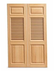 Persianas Interiores de Madera, Persianas de Madera Maciza Blancas Básicas para Ventanas - Product Image 3