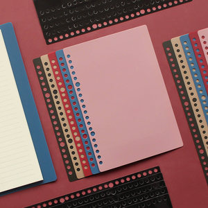 Cartella <span class=keywords><strong>A4</strong></span> Smerigliata Stile Retrò Leggero con 30/20/26 Fori, Accessori per Quaderno a Fogli Mobili Fai-da-te Staccabili A5, Regalo Fatto a Mano per Diario B5 - Product Image 1