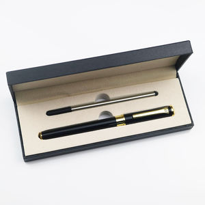 Stylo à bille en métal pour bureau, en acier inoxydable, avec logo, ensemble de stylos de signature avec boîte cadeau - Product Image 1