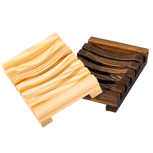 Porte-savon en bois naturel, support de rangement élégant pour la salle de bain, plateau de bain, support de plaque - Product Image 4