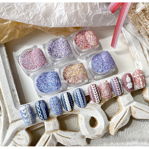 2024 Vintage automne hiver série pour Style <span class=keywords><strong>laine</strong></span> 3D poudre <span class=keywords><strong>Internet</strong></span> populaire tricoté Plaid compagnon sucre poudre - Product Image 1