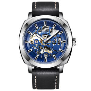 Montre mécanique squelette Benyar, montre automatique pour homme, étanche 30M, bracelet en cuir BY-5121 - Product Image 2