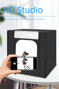 Caja de luz regulable de 60cm, alto CRI 90, fotografía, estudio fotográfico portátil, tienda de tiro para producto, vídeo, potencia estable segura - Product Image 3