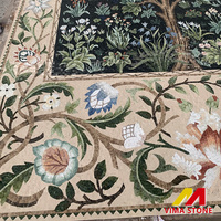 Marbre pierre mosaïque médaillon motif arbre conception marbre incrustation mosaïque marbre mosaïque tapis médaillon Villa sol carrelage