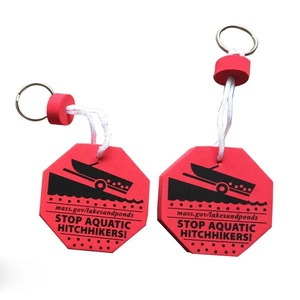 Nhà máy tùy chỉnh EVA nổi móc chìa khóa mặt dây chuyền nước thể thao nổi chủ ván lướt sóng huỳnh quang EVA PU bọt nổi Keychain - Product Image 4