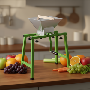 Presse-agrumes manuel en acier inoxydable 7L, broyeur portable pour fruits et légumes, outil de pressage pour vin et cidre - Product Image 2