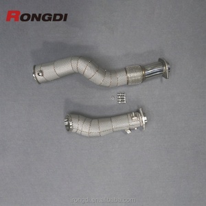 Easy to Install Auto Car Exhaust Front Pipe S58 Straight Midpipe Front Section for BMW M3 G80 M4 G82 3.0T Header Pipe - Product Image 1