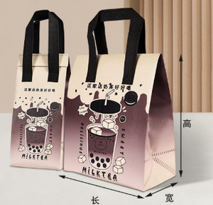 Takeaway Heat Preservation Insulated Non-Woven Cooler Bag for Milk Tea - Product Image 3