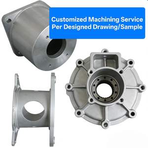 Service de fonderie et d'usinage CNC pour boîtier de cloche en alliage d'aluminium avec usinage par électroérosion à fil, couvercle de cloche personnalisé pour pompe/moteur hydraulique - Product Image 1