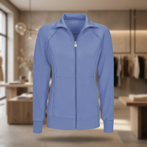 Blouse médicale professionnelle moderne unisexe en Spandex/Polyester avec détection d'aiguilles, pour usage hospitalier, durable et facile d'entretien - Product Image 3